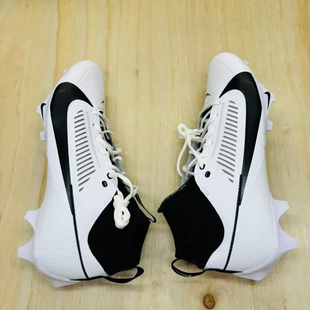 NEW Nike Vapor Edge Pro 360 White Black Football Cleats Sz 14.5 FN7759-100